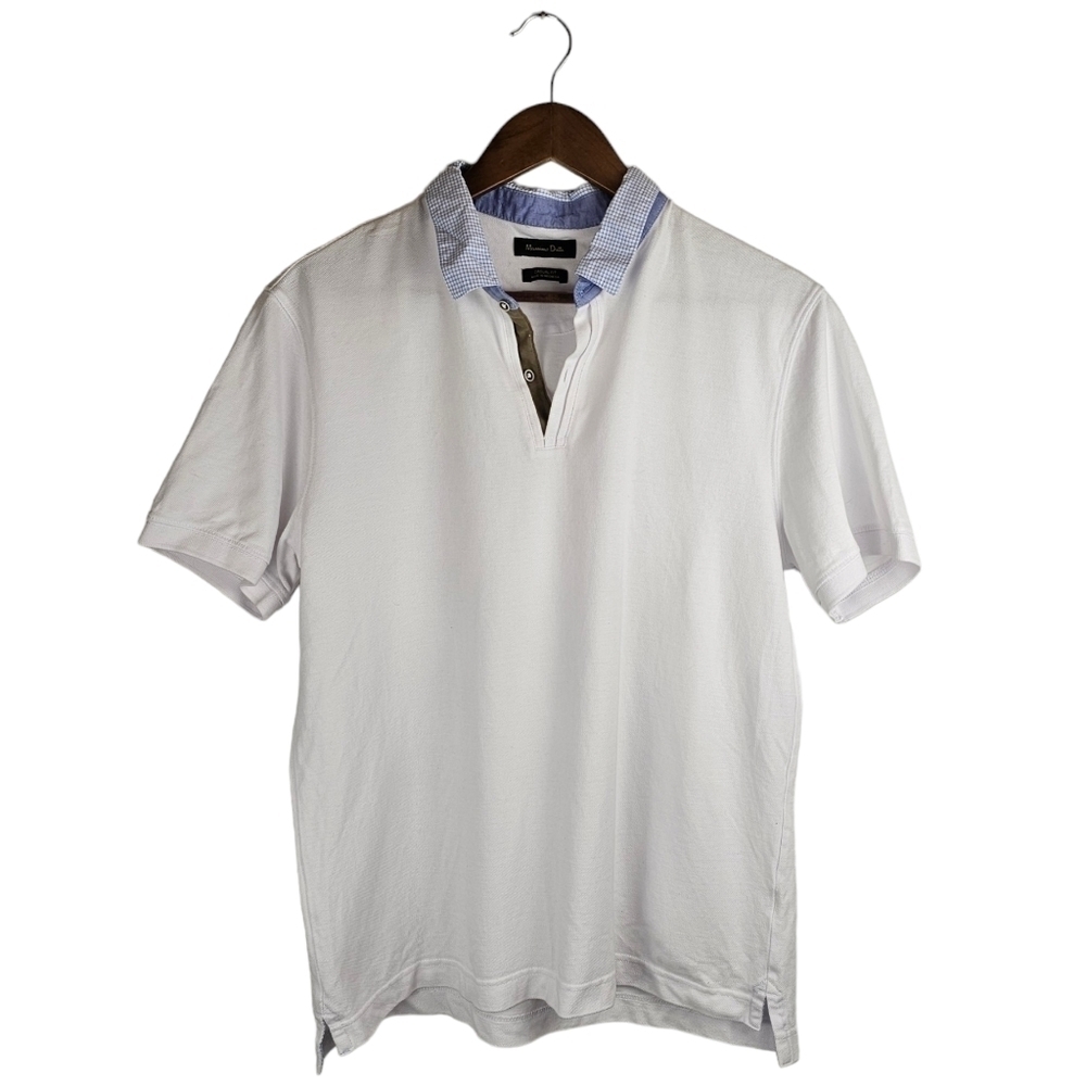 Massimo Dutti White Button Collared Shirt